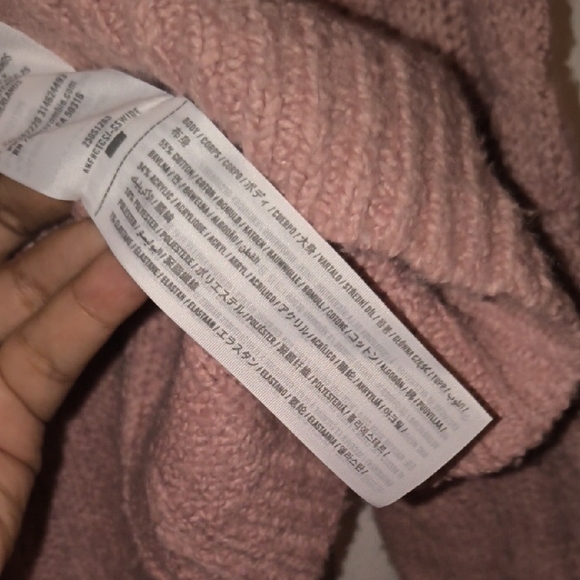 Abercrombie Kids | Blush Cable Knit Sweater - Picture 3 of 4